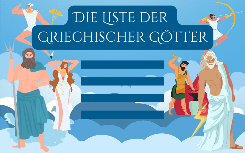 Liste der griechischen Götter Beitragsbild