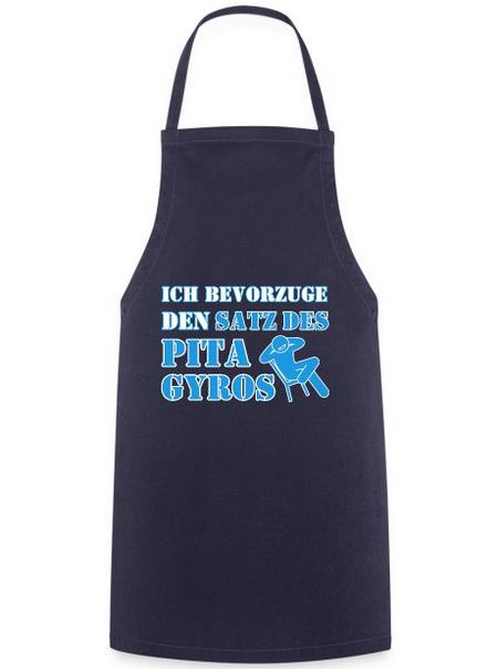 Ich bevorzuge des Satz des Pita Gyros schürze blau