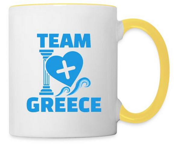Team Greece Tasse weiß