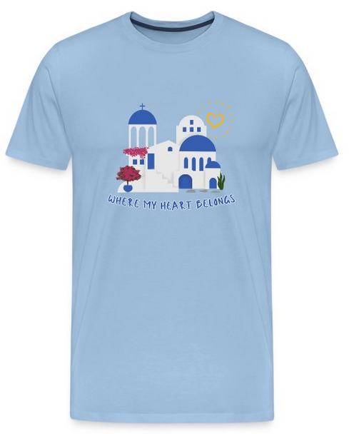Where my heart belongs- T-Shirt blau
