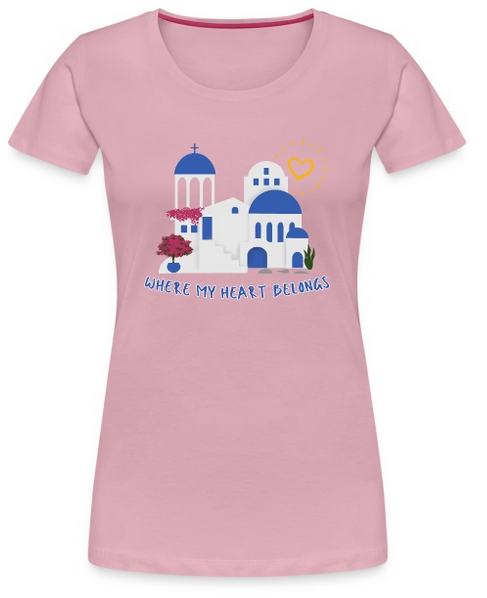 Where my heart belongs- T-Shirt rosa