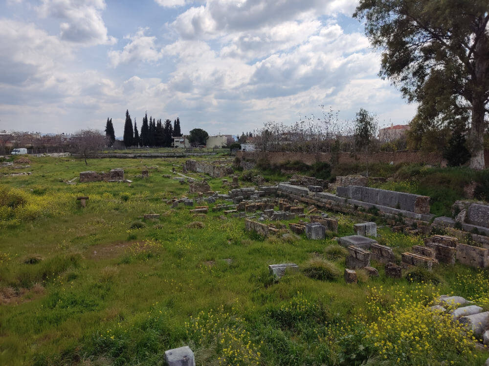 Blick auf die Agora des antiken Argos