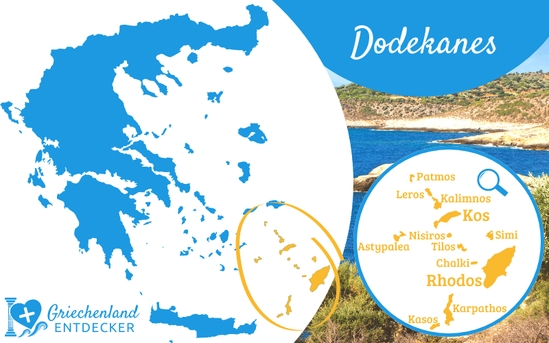 Dodekanes - Beliebte Inseln der Inselgruppe