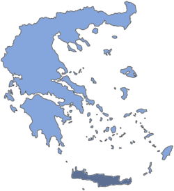 griechenland karte region kreta