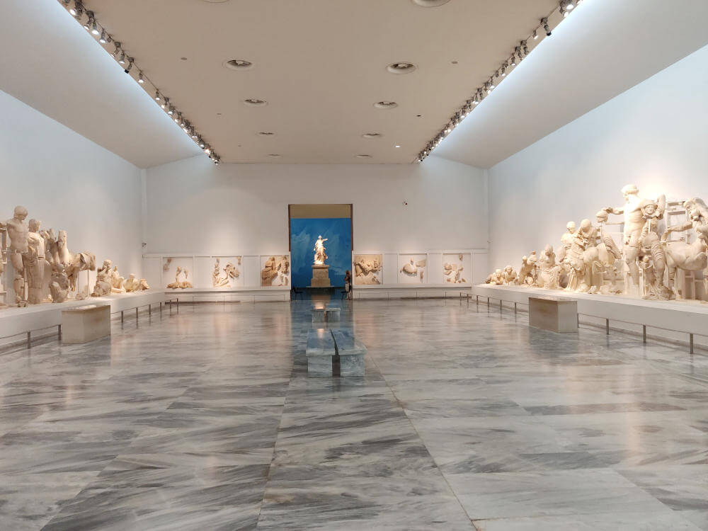 Das Zentrum des Museums von Olympia