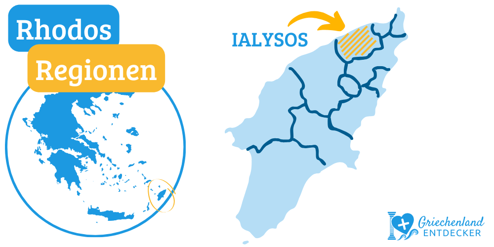 insel rhodos region ialysos karte