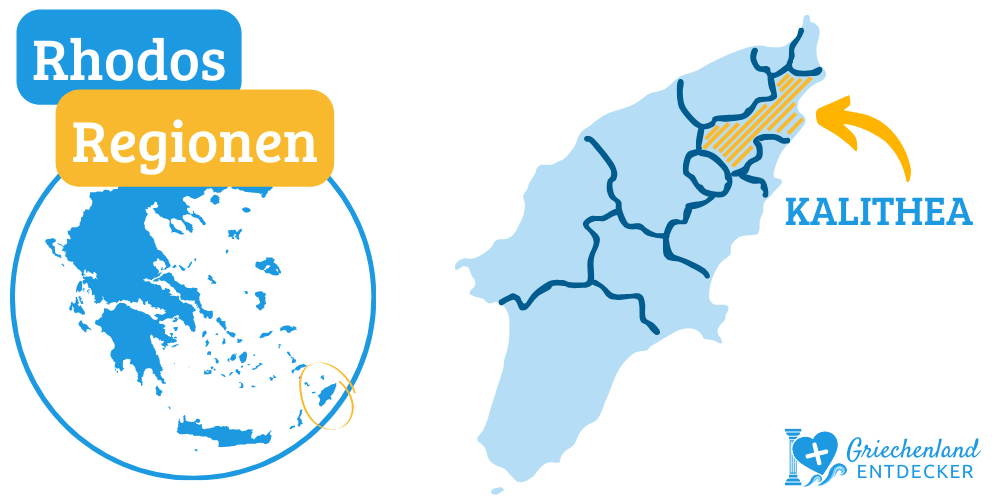 insel rhodos region kalithea karte