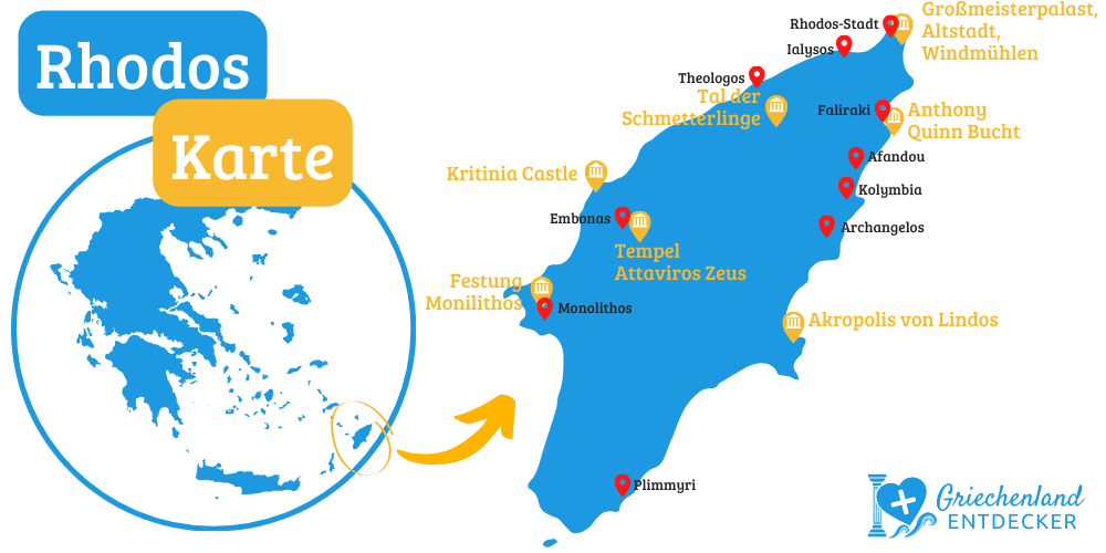 rhodos karte sehenswuerigkeiten orte